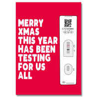 Merry Christmas Covid Test Card